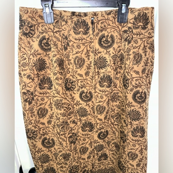 Briggs Floral Brown and Black Maxi Skirt - Picture 6 of 8